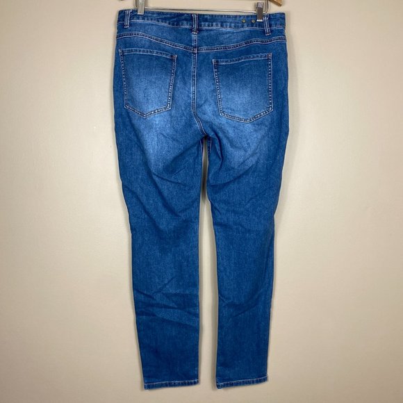 CAbi Deconstructed Curvy Skinny Jeans - Size 14 - High Rise, Denim, #5091 - Picture 6 of 11